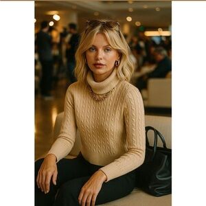 Vintage Jack Scotland 100% Cashmere Turtle Neck